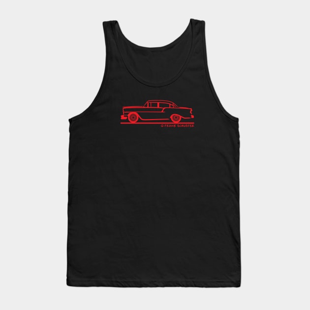 1956 Chevrolet Bel Air Sedan Tank Top by PauHanaDesign